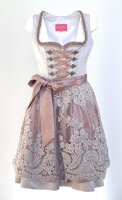 KRÜGER Dirndl Lilia Mini Lila-Altrosa 49965 mit Bluse Gr. 36 Mietdauer 4 Tage