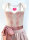 KRÜGER Dirndl Knielang Creme-Rosa 49836 mit Bluse Gr. 36 Mietdauer 4 Tage