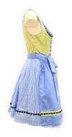 KRÜGER Dirndl Fresh Breeze Mini Grün-Blau 49445 mit Bluse Mietdauer 4 Tage