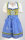 KRÜGER Dirndl Fresh Breeze Mini Grün-Blau 49445 mit Bluse Mietdauer 4 Tage