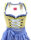 KRÜGER Dirndl Fresh Breeze Mini Grün-Blau 49445 mit Bluse Mietdauer 4 Tage