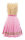 KRÜGER Dirndl Caramel Knielang Beige-Linde-Rosa 40506 mit Bluse Mietdauer 4 Tage