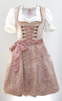KRÜGER Dirndl Paris Mini Silber-Rosa 601251 mit...