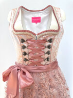KRÜGER Dirndl Paris Mini Silber-Rosa 601251 mit...