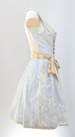 KRÜGER Dirndl Elana Mini Hellblau 414865 mit Bluse Gr. 36 Mietdauer 4 Tage