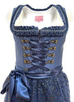 KRÜGER Dirndl Beata Knielang Dunkelblau 414565 mit...