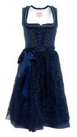 KRÜGER Dirndl Beata Knielang Dunkelblau 414565 mit Bluse Mietdauer 4 Tage