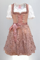 KRÜGER Dirndl Joelle Mini Altrosa-Grün 410462...