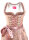 KRÜGER Dirndl Joelle Mini Altrosa-Grün 410462 mit Bluse Gr. 36 Mietdauer 4 Tage