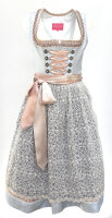 KRÜGER Dirndl Jette Knielang Hellblau-Rosa 49916 mit Bluse Gr. 36 Mietdauer 4 Tage