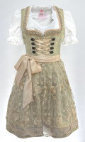 KRÜGER Dirndl Tiana Mini Hellgrün-Gold 48225...
