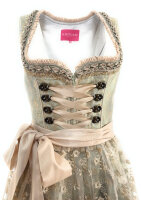KRÜGER Dirndl Tiana Mini Hellgrün-Gold 48225...
