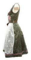 KRÜGER Dirndl Marlene Knielang Dunkelgrün 47866 mit Bluse Gr. 36 Mietdauer 4 Tage