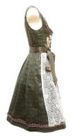 KRÜGER Dirndl Marlene Knielang Dunkelgrün 47866 mit Bluse Gr. 36 Mietdauer 4 Tage