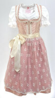 KRÜGER Dirndl Princess Knielang Rosa-Creme 47486 mit...