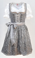 KRÜGER Dirndl Joslin Mini Hellgrau 412265 mit Bluse...
