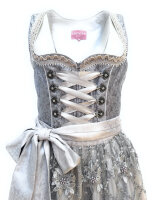 KRÜGER Dirndl Joslin Mini Hellgrau 412265 mit Bluse...