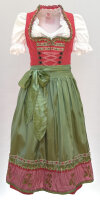KRÜGER Dirndl Sunrose Lang Rot-Grün 48787 mit...