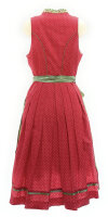 KRÜGER Dirndl Sunrose Lang Rot-Grün 48787 mit Bluse Gr. 40 Mietdauer 4 Tage