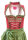 KRÜGER Dirndl Sunrose Lang Rot-Grün 48787 mit Bluse Gr. 40 Mietdauer 4 Tage