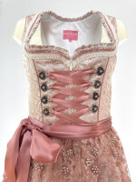 KRÜGER Dirndl Nalia Mini Silber-Rosa 046685 mit...