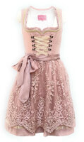 KRÜGER Dirndl Springflower Mini Rosa-Gold 45875 mit Bluse Mietdauer 4 Tage