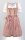 KRÜGER Dirndl Springflower Mini Rosa-Gold 45875 mit Bluse Mietdauer 4 Tage