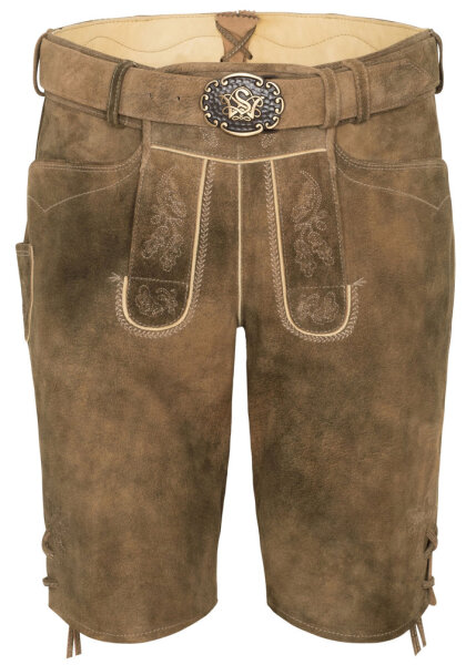 Kurze Lederhose Olrik mit Gürtel Modell 2025 Mietdauer 4 Tage**