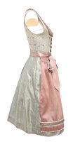 KRÜGER Dirndl Symphony Knielang Hellblau-Rosa 45726 mit Bluse Gr. 36 Mietdauer 4 Tage**