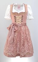 KRÜGER Dirndl Springflower Knielang Rosa-Gold 45876...