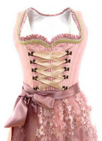 KRÜGER Dirndl Springflower Knielang Rosa-Gold 45876...