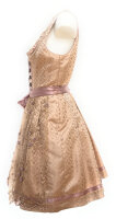 KRÜGER Dirndl Rosie Mini Gold-Rosa 44555 mit Bluse Mietdauer 4 Tage**