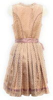 KRÜGER Dirndl Rosie Mini Gold-Rosa 44555 mit Bluse Mietdauer 4 Tage**