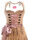 KRÜGER Dirndl Rosie Mini Gold-Rosa 44555 mit Bluse Mietdauer 4 Tage**