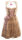 KRÜGER Dirndl Rosie Mini Gold-Rosa 44555 mit Bluse Mietdauer 4 Tage**