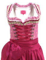 KRÜGER Dirndl Jana Mini Pink-Gold 40485 mit Bluse...