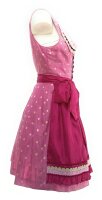 KRÜGER Dirndl Jana Mini Pink-Gold 40485 mit Bluse Gr. 38 Mietdauer 4 Tage**