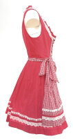 KRÜGER Dirndl Miracle Mini Rot-Weiß 40465 mit Bluse Gr. 38 Mietdauer 4 Tage**