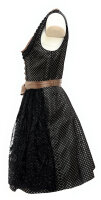 KRÜGER Dirndl Taina Mini Schwarz-Gold 406251 mit Bluse Mietdauer 4 Tage**