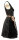 KRÜGER Dirndl Taina Mini Schwarz-Gold 406251 mit Bluse Mietdauer 4 Tage**