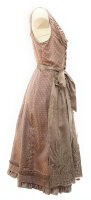 KRÜGER Dirndl Blush Lang Hellbraun-Dunkelrosa 16807 mit Bluse Gr. 42 Mietdauer 4 Tage**