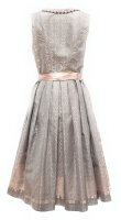 Miete Dirndl Ava mit Bluse Grau-Altrosa Lang Gr. 46  KRÜGER 18517
