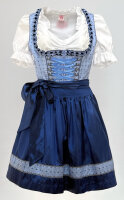 KRÜGER Dirndl Harmony Mini Hellblau-Dunkelblau 40005...