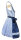 KRÜGER Dirndl Harmony Mini Hellblau-Dunkelblau 40005 mit Bluse Gr. 40 Mietdauer 4 Tage**