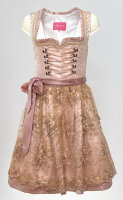 KRÜGER Dirndl Rosie Mini Rosa-Creme 44555 mit Bluse Gr. 34 Mietdauer 4 Tage**