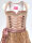 KRÜGER Dirndl Rosie Mini Rosa-Creme 44555 mit Bluse Gr. 34 Mietdauer 4 Tage**