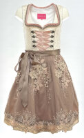 KRÜGER Dirndl Jane Mini Creme-Sand 46225 mit Bluse Mietdauer 4 Tage**