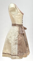 KRÜGER Dirndl Jane Mini Creme-Sand 46225 mit Bluse Mietdauer 4 Tage**