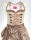 KRÜGER Dirndl Jane Mini Creme-Sand 46225 mit Bluse Mietdauer 4 Tage**