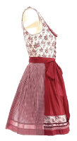 KRÜGER Dirndl Silvana Mini Rot-Weiß 46315 mit Bluse Gr. 34 Mietdauer 4 Tage**